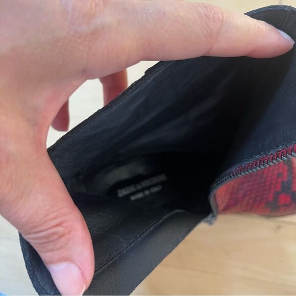 Zadig & Voltaire Lena Mid Heel Leather Ankle Boots 37 - Picture 8 of 13